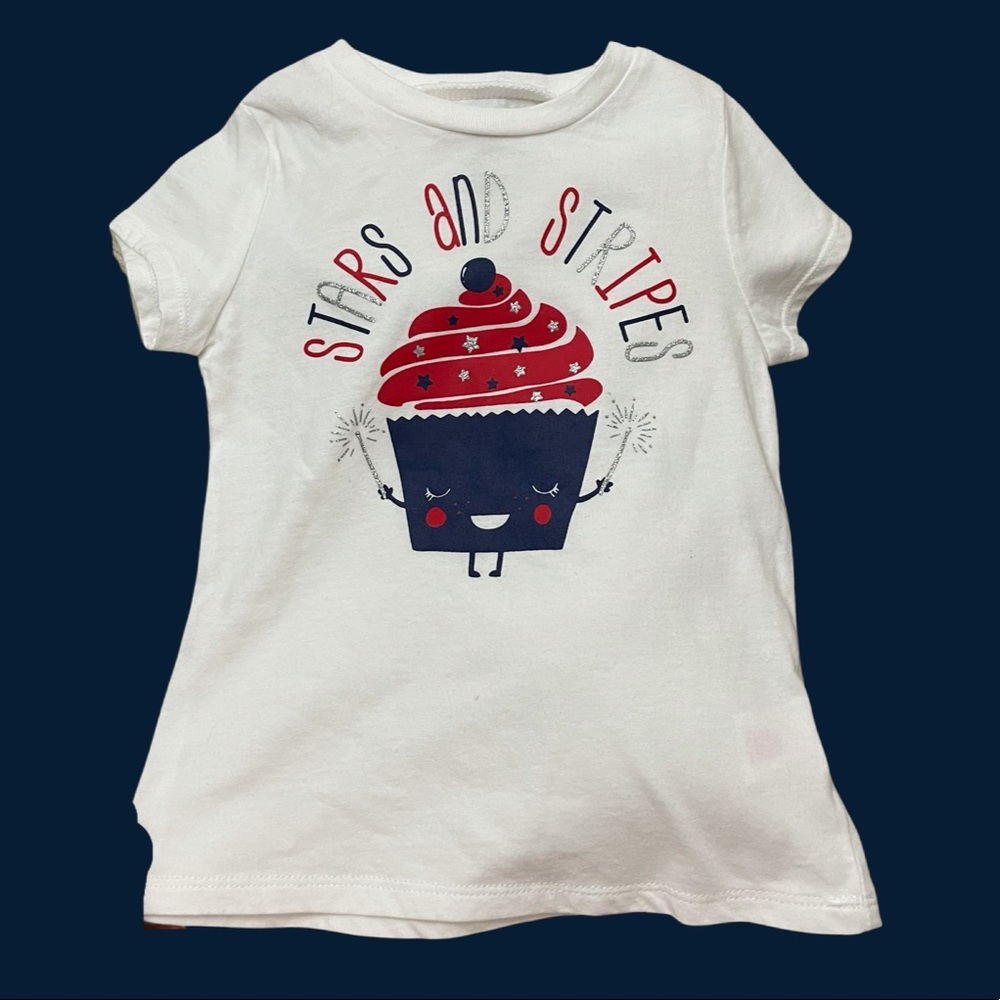 okie dokie Stars and Stripes Cupcake T-Shirt